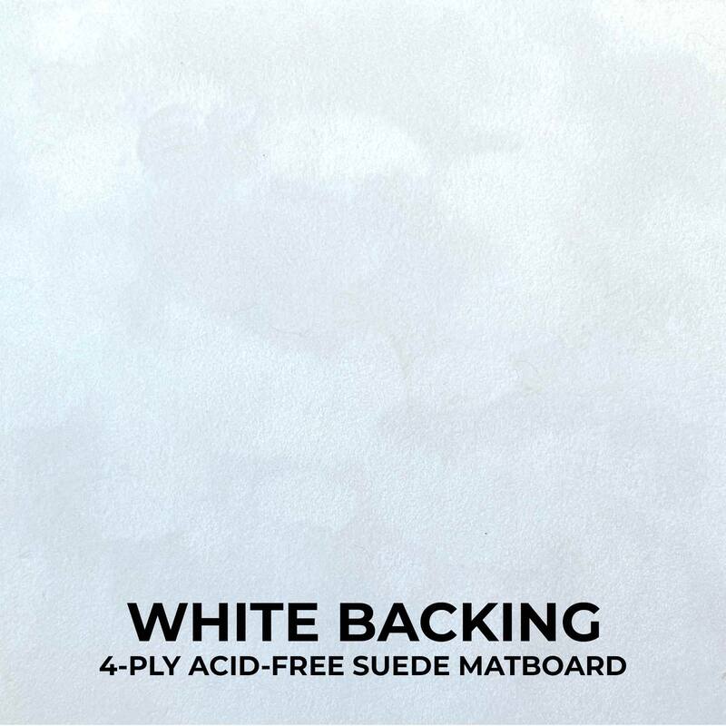 18x24 Shadow Box Frame Textured Black Wood Includes a White Real Suede Texture Acid-Free Backing Board