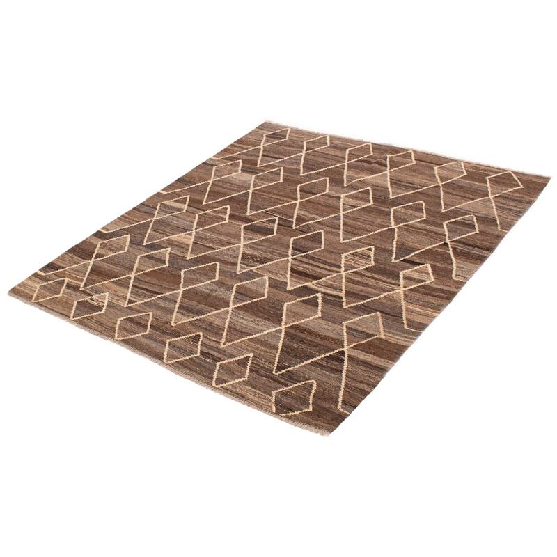 Sivas Brown Kilim 6'1" x 6'9" - 6'1 x 6'9