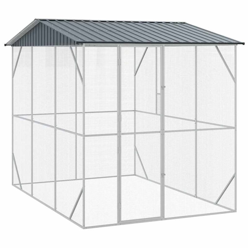 vidaXL Bird Cage Anthracite Galvanized steel