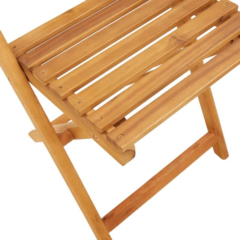 vidaXL Bistro Chair Set of 2 Beige - 20.7 x 16.5 x 31.5