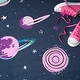 preview thumbnail 7 of 7, Nourison Imagination Indoor only Black Solar System Graphic Area Rug