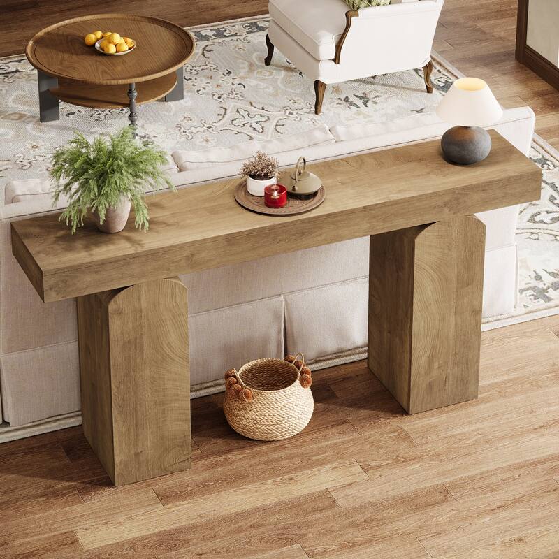 Console Table, Wooden Entryway Table, Sofa Behind Couch Table Hallway Foyer Accent Table