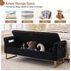 preview thumbnail 28 of 38, 66"W Teddy Storage Bench for Bedroom End of Bed with Arm and Two Pillows