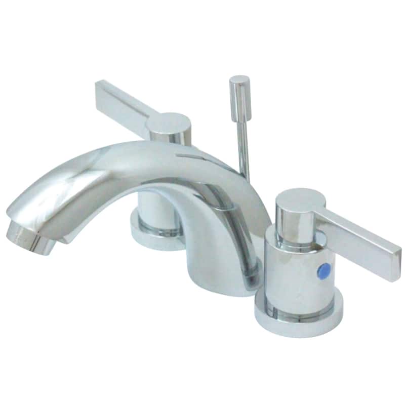 Kingston Brass Nuvo Fusion Widespread Bathroom Faucet - Free Pop-Up - Polished Chrome