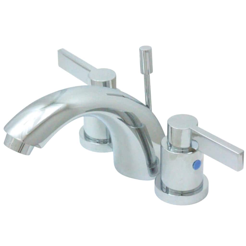 Kingston Brass Nuvo Fusion Widespread Bathroom Faucet - Free Pop-Up