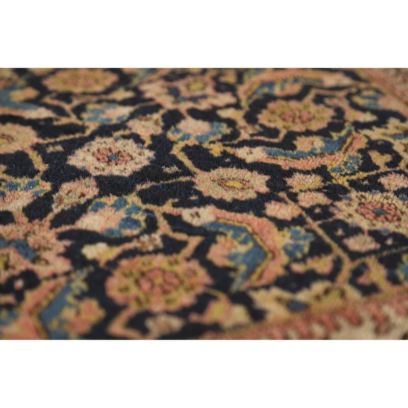 Hand Knotted Oriental 100% Wool Carpet Traditional Medallion Beige & Ivories Sarouk Area Rug - 8' 5'' X 5' 4''