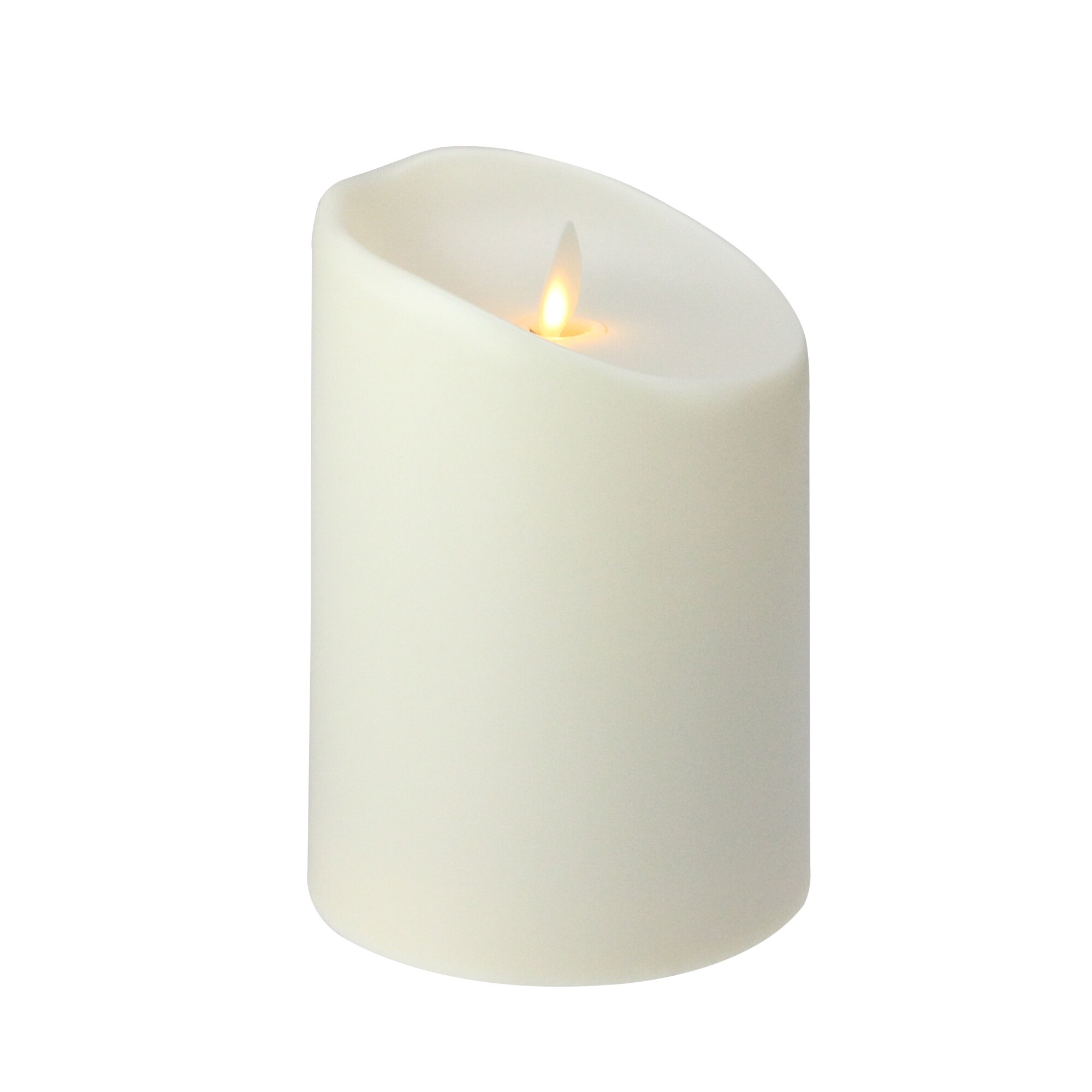 5 Ivory Flickering Flameless Led Outdoor Pillar Candle 5 Ivory Flickering Flameless Led