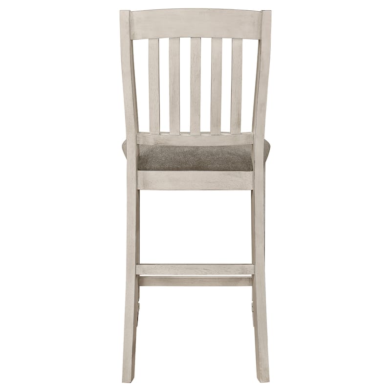 Sarasota Wood Counter Chair Rustic Cream and Fossil(Set of 2)