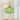 1-Light Modern Farmhouse Green Ribbed Lantern Glass Pendant Light