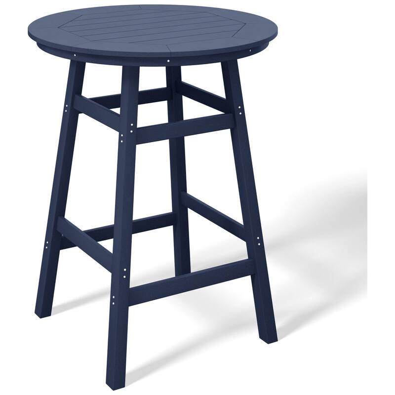 Polytrends Laguna Hdpe All Weather Outdoor Patio 35" Round Bar Table