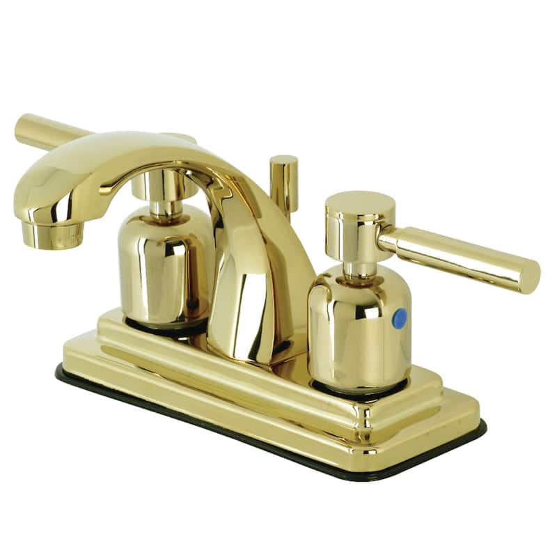 Kingston Brass Concord 1.2 GPM Centerset Bathroom Faucet with Pop-Up - Polished Brass