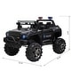 preview thumbnail 5 of 5, 12V 2-Seater Truck Ride-On Car with Siren, Remote Control, Off-Road Suspension