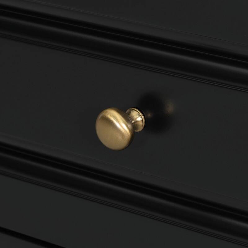 24" Bathroom Vanity with Sink, Freestanding Vanity Cabinet with Flip-Out Drawer, 3 Drawers, Ceramic Top