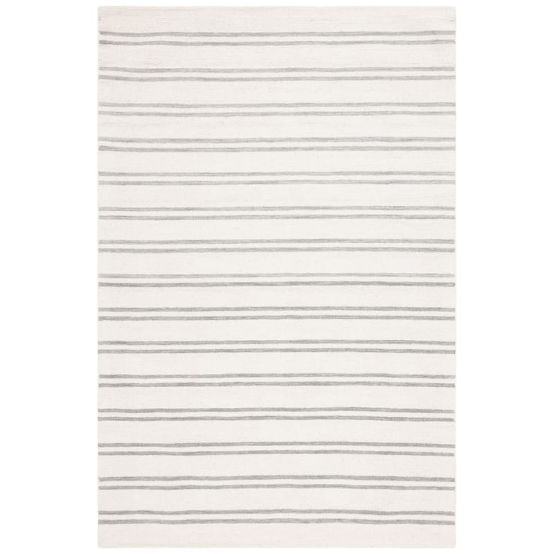 SAFAVIEH Handmade Lauren Ralph Lauren Sesselia Wool Rug - 6' x 9' - Ivory/Grey