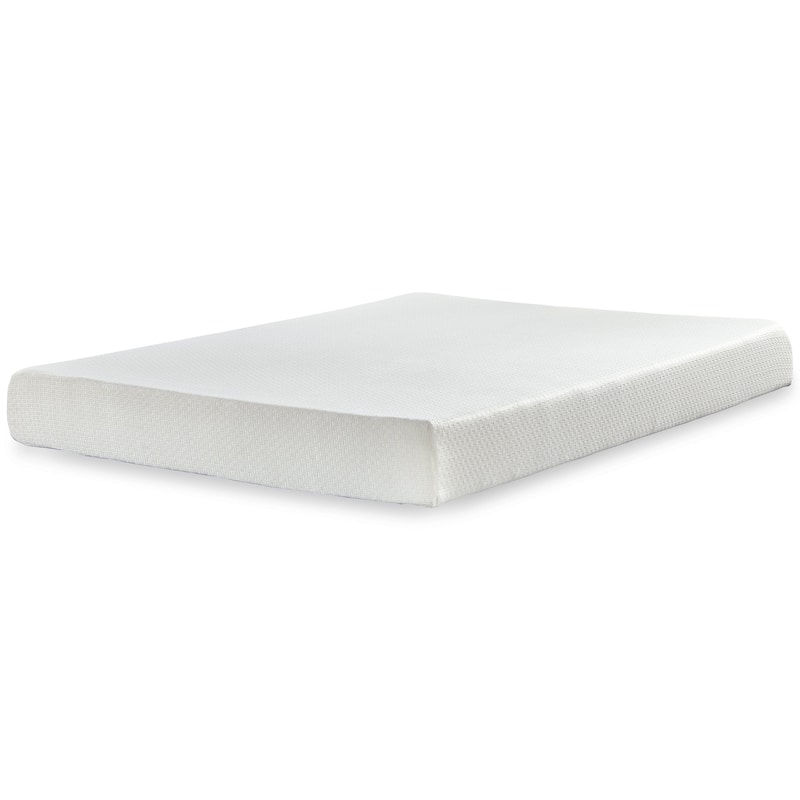 Signature Design by Ashley Chime 8 Inch Memory Foam Black/White 2-Piece King Mattress Package