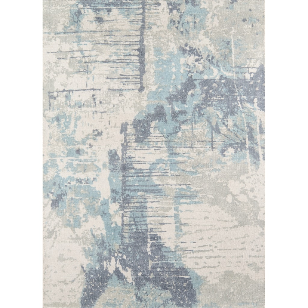 Momeni Illusions Hand-tufted Abstract Wool Area Rug.