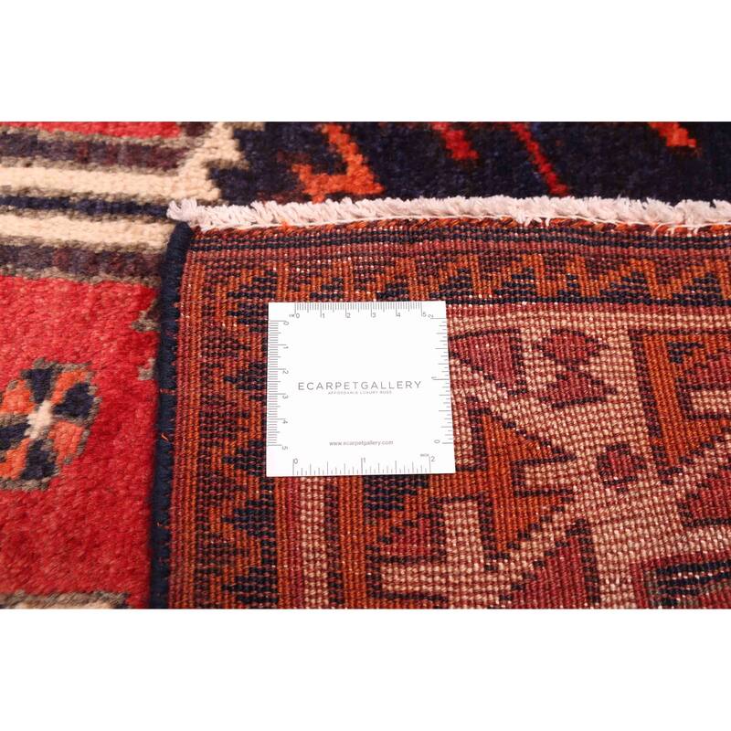 ECARPETGALLERY Hand-knotted Melis Vintage Red Wool Rug - 5'7 x 6'3