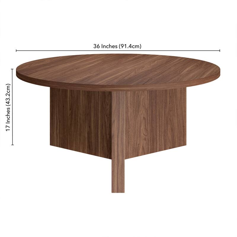 Anders 36" Wide Round Coffee Table