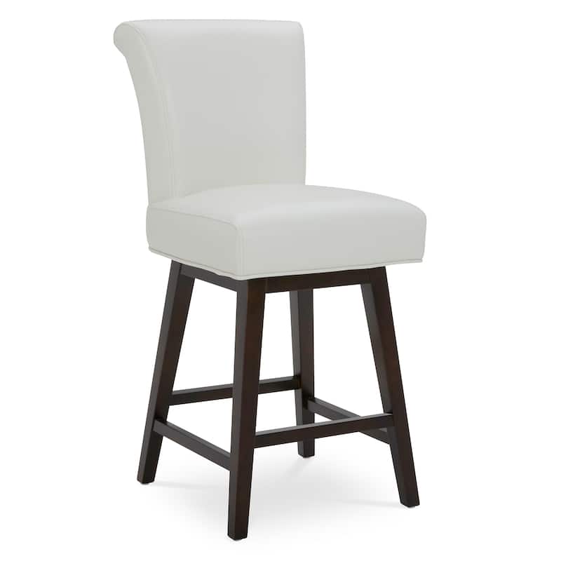 Spruce & Spring Noah Upholstered 26-inch Counter Height Swivel Barstool Set