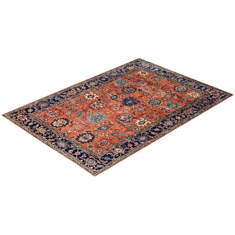 Serapi One-of-a-Kind Hand-Knotted Area Rug - Orange - 4' 3" x 6' 2"
