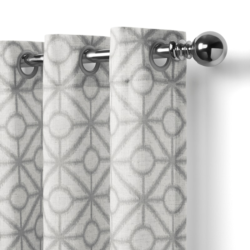 Elrene Crackle Grommet Top Curtain Panel