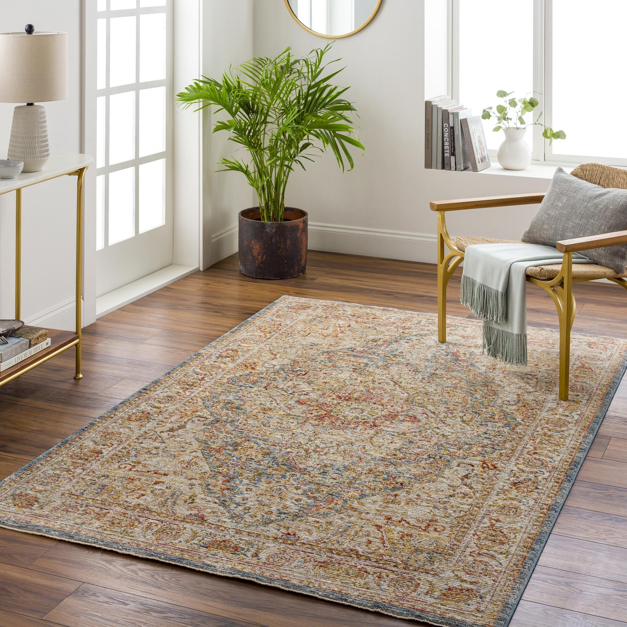 Livabliss Traditional Naila Medallion Area Rug