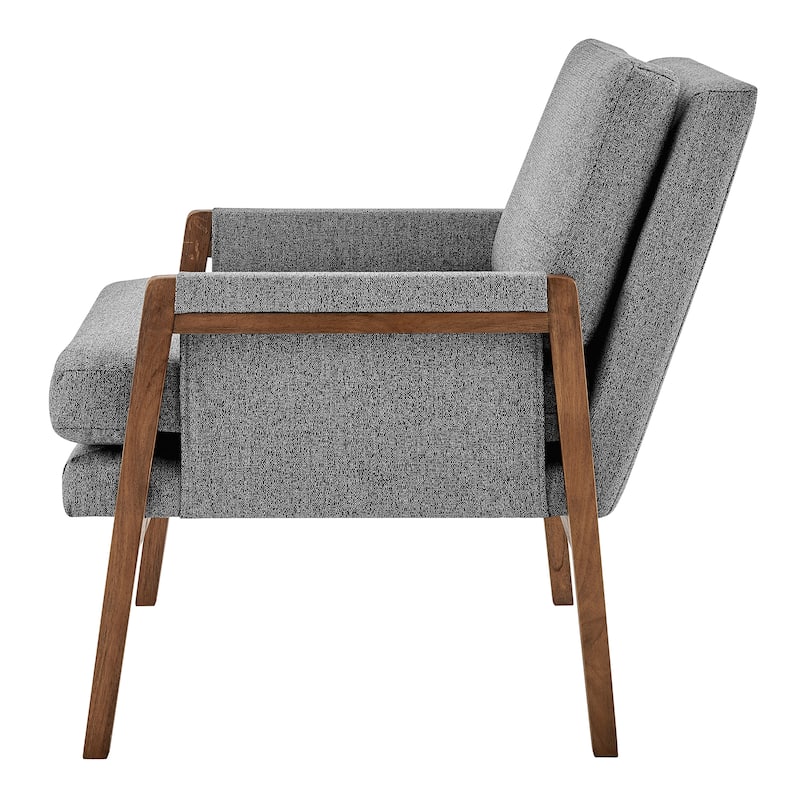 NPD Furniture Colton Fabric/Faux Leather Accent Arm Chair
