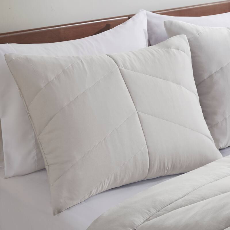 Intelligent Design Alden Quilted Chevron Comforter Set