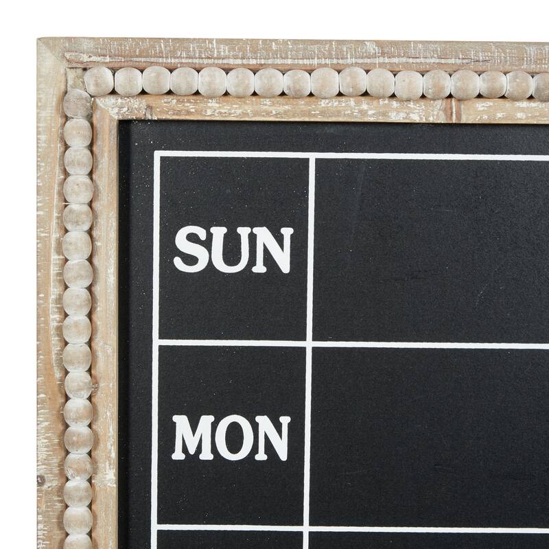 Wood Sign Beaded Chalkboard Wall Decor - Brown - Roche River Decor