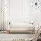 preview thumbnail 6 of 29, 53.5"W Elegant Upholstered Bench with Pillows for End of Bed, Bedroom, Living Room