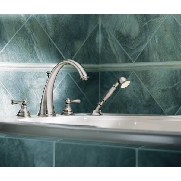 Shop Moen T922 Chrome Deck Mounted Roman Tub Filler Trim With