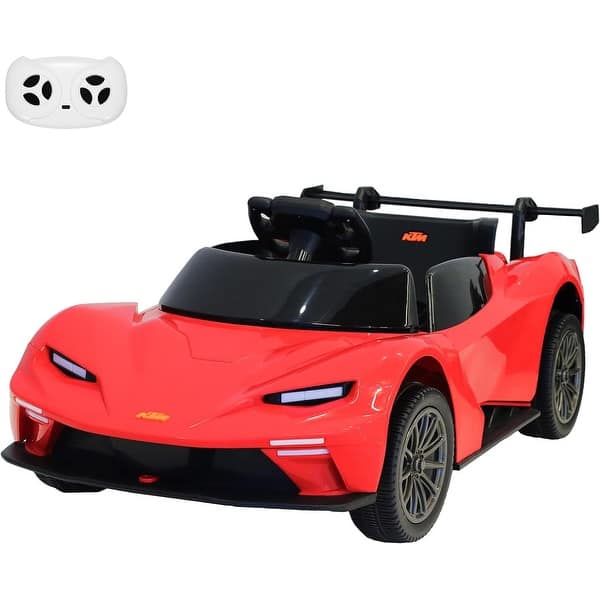 slide 2 of 21, Kids Ride On Car, Licensed KTM 12V Electric Sports Car Red