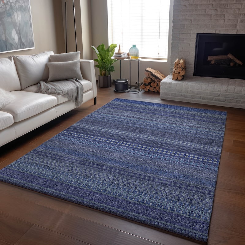 Premium Washable Super Soft Boho Stripes Mayfield Rug