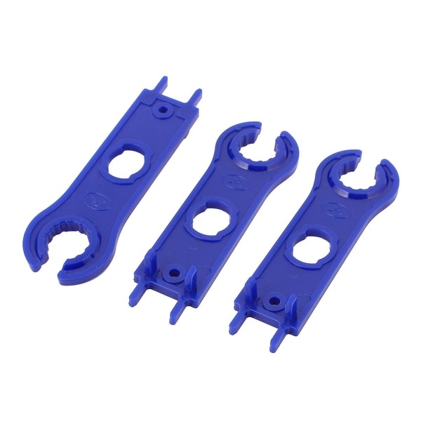 3pcs MC4 Solar Panel Connector Disconnecting Tool Spanners Wrench Blue