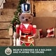 preview thumbnail 5 of 9, Fraser Hill Farm 48-inch Fiberglass Bear Nutcracker Playing Drum Figurine with Music - Multi