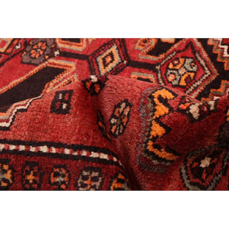 ECARPETGALLERY Hand-knotted Andelz Red Wool Rug - 4'3 x 7'3