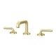 preview thumbnail 1 of 11, Pfister Tenet 1.2 GPM Deck Mounted Widespread Bathroom Faucet with Brushed Gold
