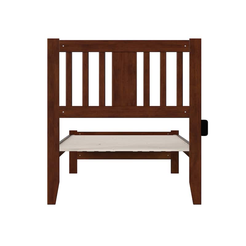 Tahoe Twin XL Bed with Footboard in Walnut