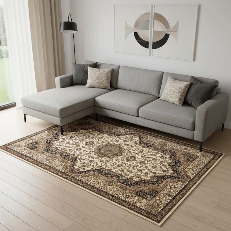 HomeRoots Abstract Modern Rectangle Area Rug - 10' X 13' - 10' X 13'