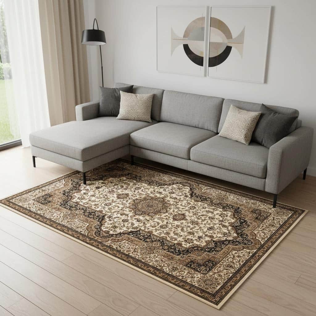 HomeRoots Abstract Modern Rectangle Area Rug - 10' X 13'