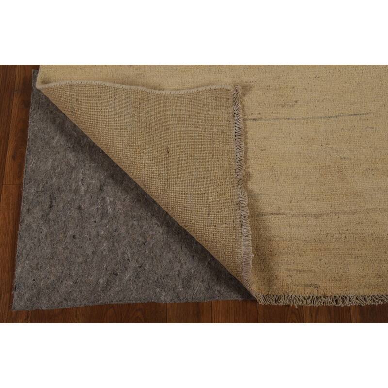 Modern Gabbeh Oriental Square Area Rug Handmade Wool Carpet - 5'3" x 7'10"