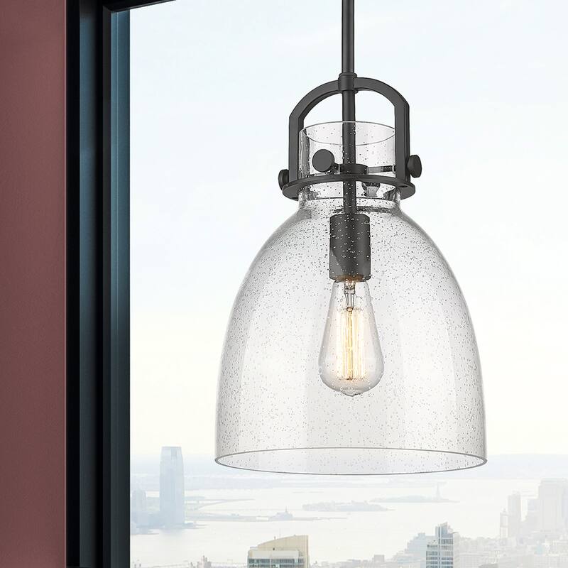 Innovations Lighting Newton Bell - 1 Light 10" Stem Hung Pendant