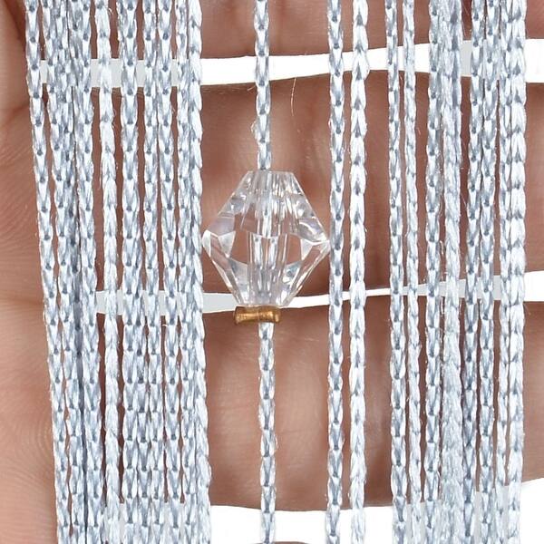 Shop Window Door Polyester Beads Pendant Ornament String Curtain