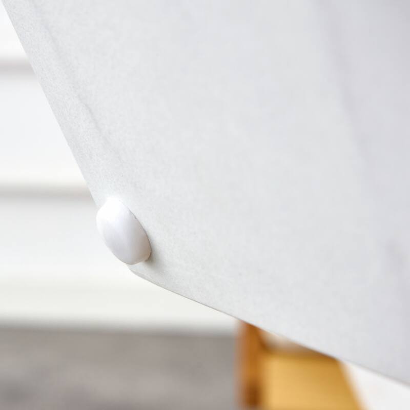 A modern, fashionable, and durable marble textured MDF coffee table with a side table