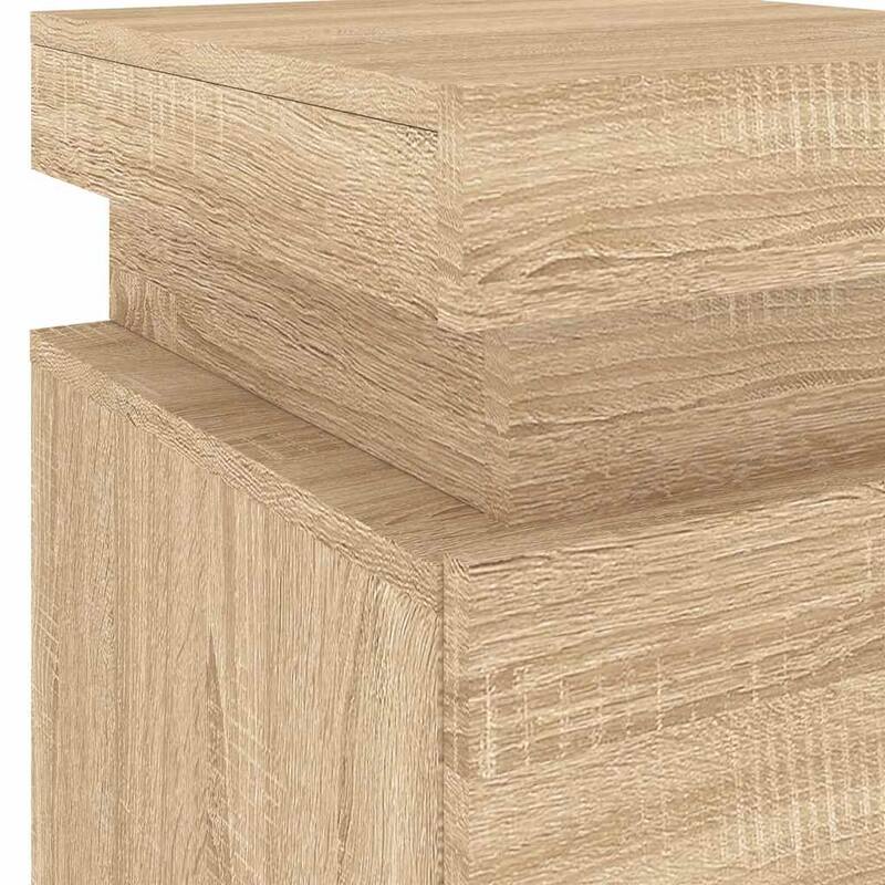 vidaXL Bedside Cabinet Engineered wood Standard Bedside Cabinet