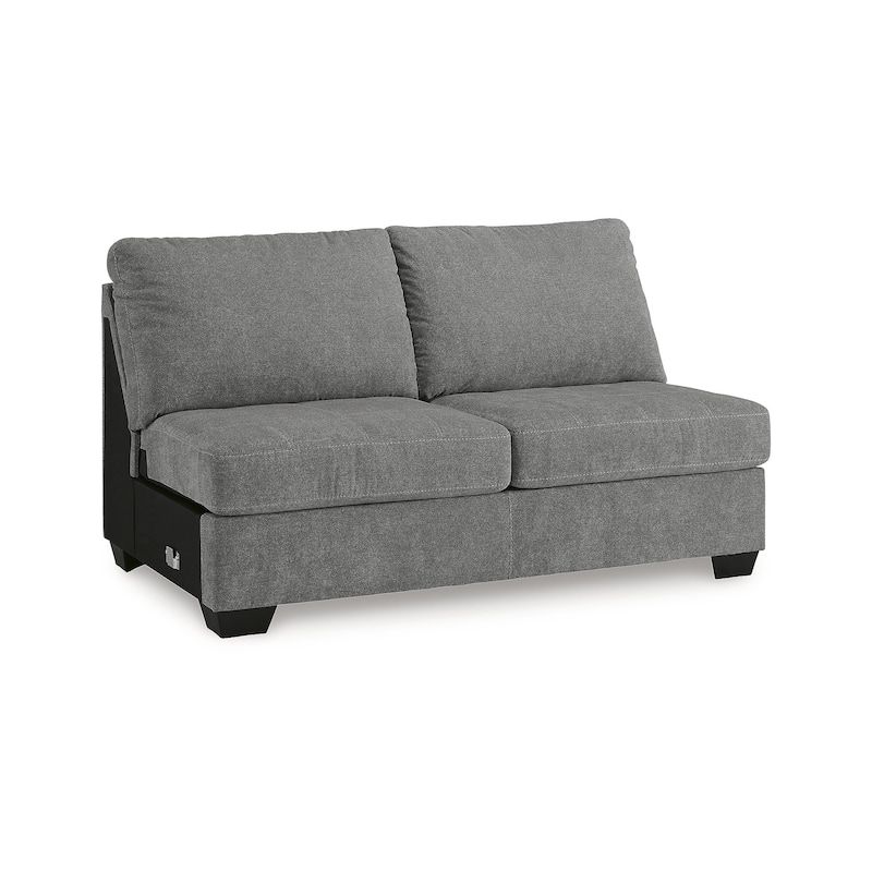 Signature Design by Ashley Birkdale Court Gray 3-Piece Sectional - 138" W x 64" D x 38" H