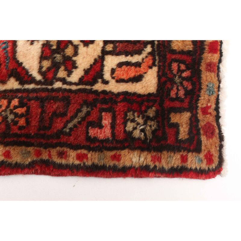 ECARPETGALLERY Hand-knotted Andelz Dark Red Wool Rug - 3'9 x 5'6