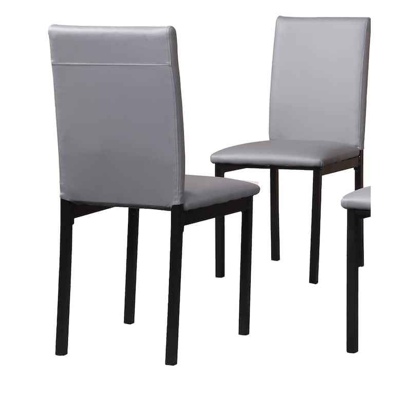 Metal Frame Dining Chairs, Set Of 4