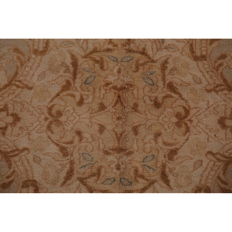 Kerman Persian Antique Large Rug Hand-Knotted Wool Carpet - 10'6"x 19'9"