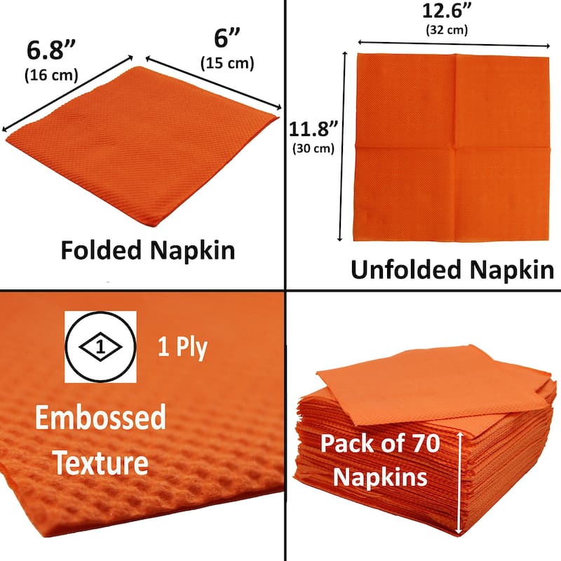 Renova Colored Dinner Disposable Paper Napkins Folded 1-Ply